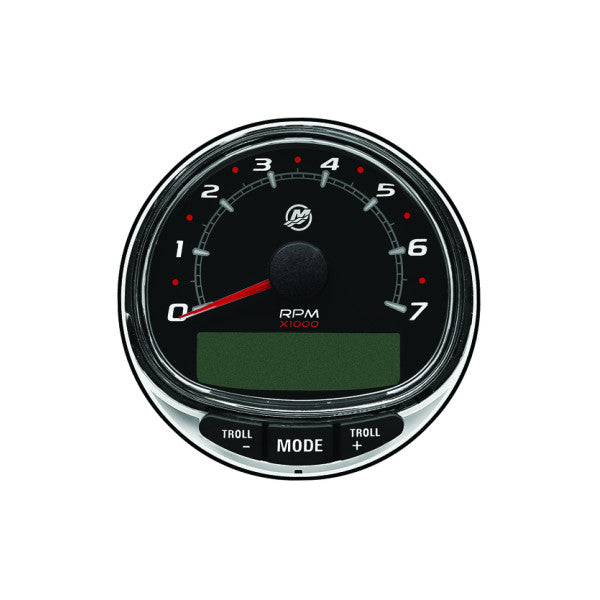 Mercury SmartCraft SC1000 black tachometer - 79-8M0135641