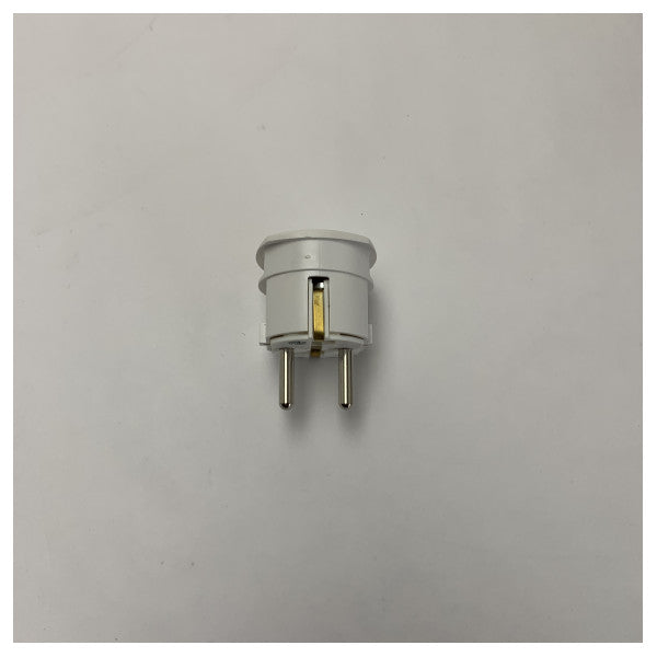 Universel 2-pins hanstik med jord, 250V, marinklasse, holdbar, kompakt design 