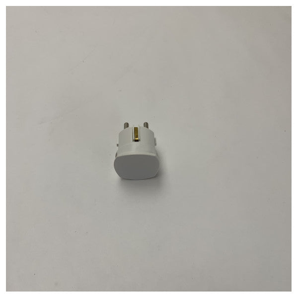 Universel 2-pins hanstik med jord, 250V, marinklasse, holdbar, kompakt design 