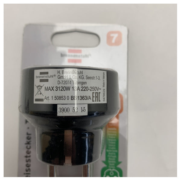 Συμπαγής και αξιόπιστος μετατροπέας ρεύματος για ταξίδια προσαρμογέας για συσκευές 220-250V – Brennenstuhl 