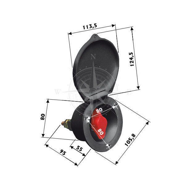 Osculati Battery Main Switch Heavy Duty - 14.385.55