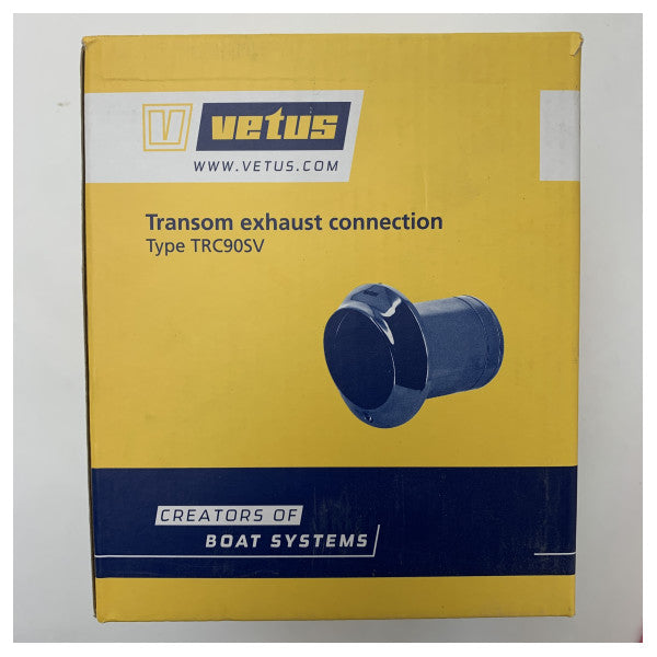 Vetus rustfri udstødningsforbindelse til agterspejl TRC90SV - 90 mm