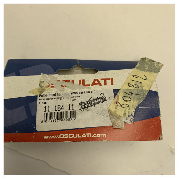 Mât d'éclairage marin à LED rétractable Osculati avec base en acier inoxydable - Éclairage de bateau durable et étanche