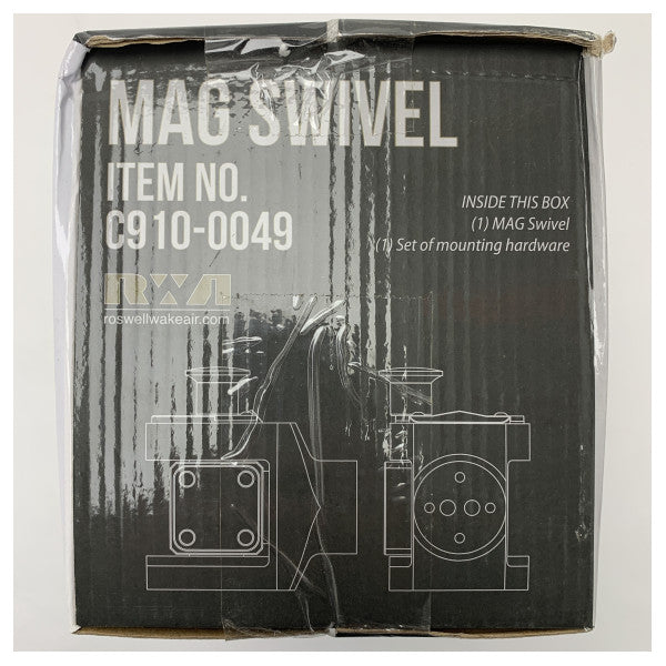 Roswell C910-0049 Marine-svirvel i rustfrit stål med låsesystem - holdbar og korrosionsbestandig til vandsport