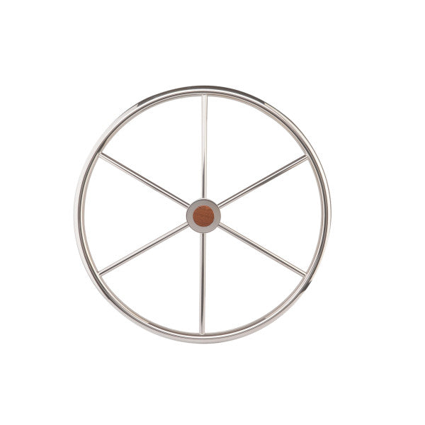 Stazo 800 mm stainless steel steering wheel - 62347