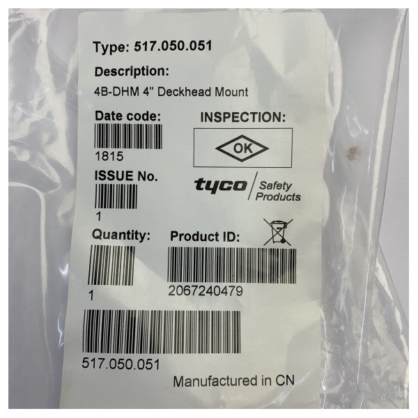 Tyco 4B-DHM-4 Electric Mounting Bracket White