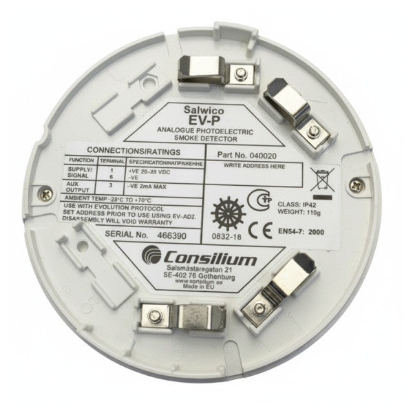 Consilium EV-P Optical Smoke Detector White -