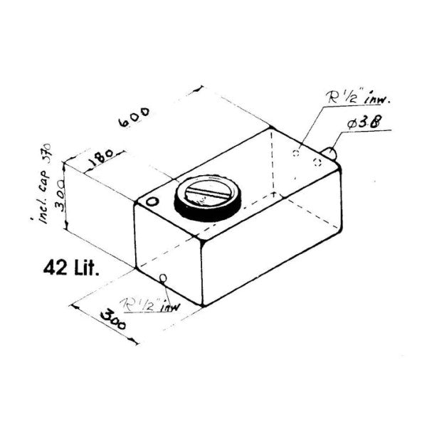 Kunststoffgeruch und Geschmack - freier Wassertank 42L Weiß - 81100042