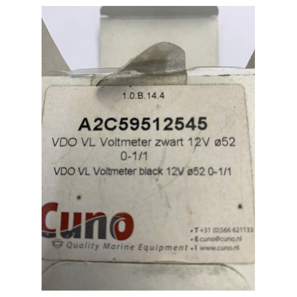 مؤشر الجهد VDO Veratron ViewLine 8-16V 52mm أبيض - A2C59512545 