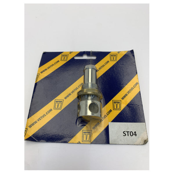Vetus ST04 luftventilnippel rustfrit stål 316 til slange 16 mm lige 