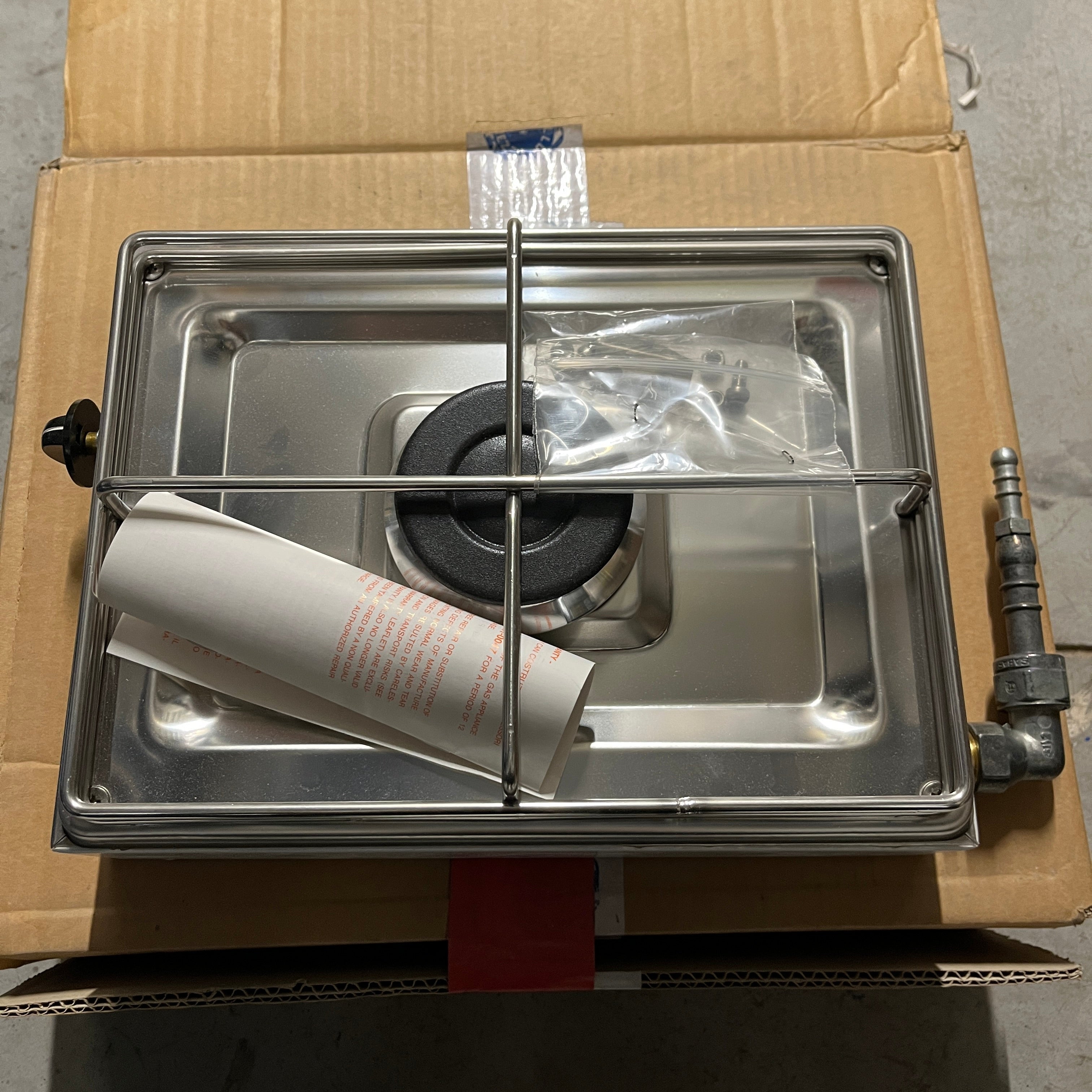 CAN FN1330 1-pits gaskooktoestel zilver RVS