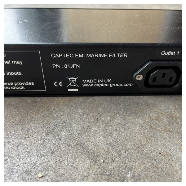 Captec Dual Marine EMI Filter 81JFN - висококачествено потискане на електромагнитните смущения за морска електроника