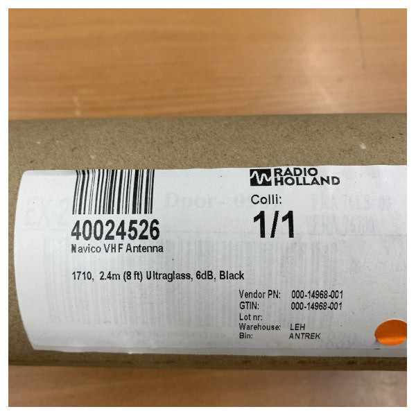Navico 2.4M Siyah VHF Anten Esnek - 000-14968-001 