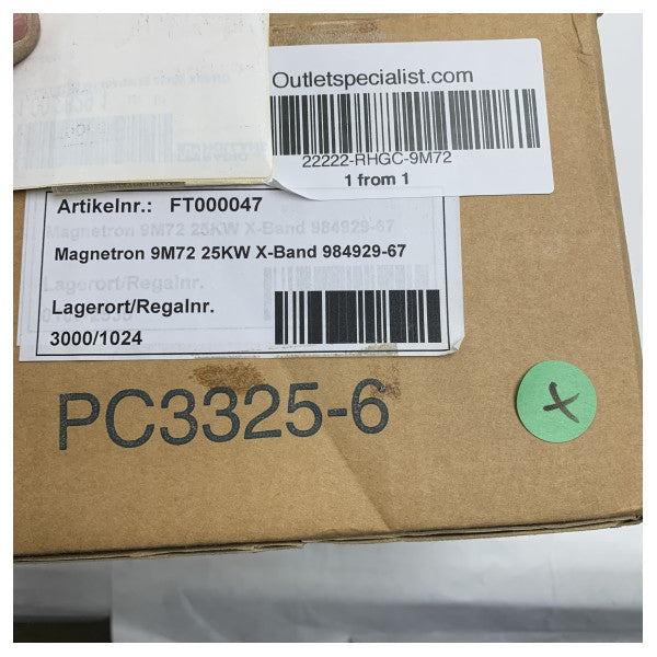 船舶ナビゲーションシステム用のE2V XバンドレーダーマグネトロンMG5264 25kW 