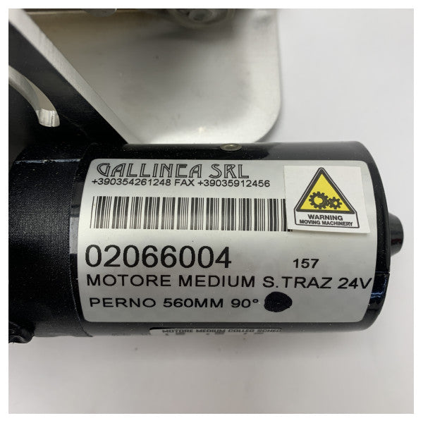 Gallinea medium 24V windshield wiper motor 560 90 degree - 02066004.