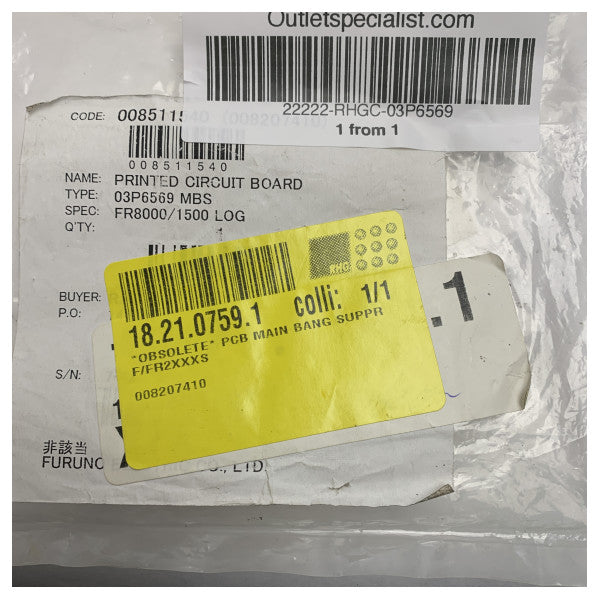 Furuno 03P6569 PCB for FR8000 og 1500 Log - 0008511540 