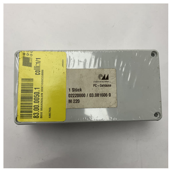 海洋等級のポリカーボネートのエンクロージャ160x80x55mm -電子部品のための紫外線抵抗力があるハウジング防水しなさい