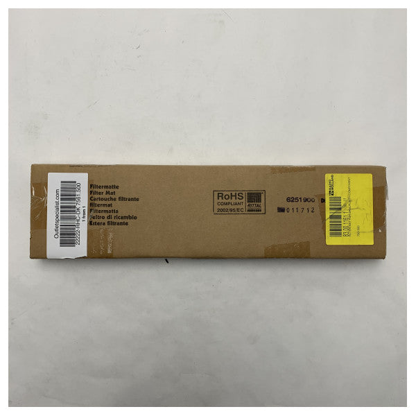 Rittal DK 7561.500 Marine Grade Filter Mat - Durable, Moisture Resistant Air Filter for Electrical Enclosures