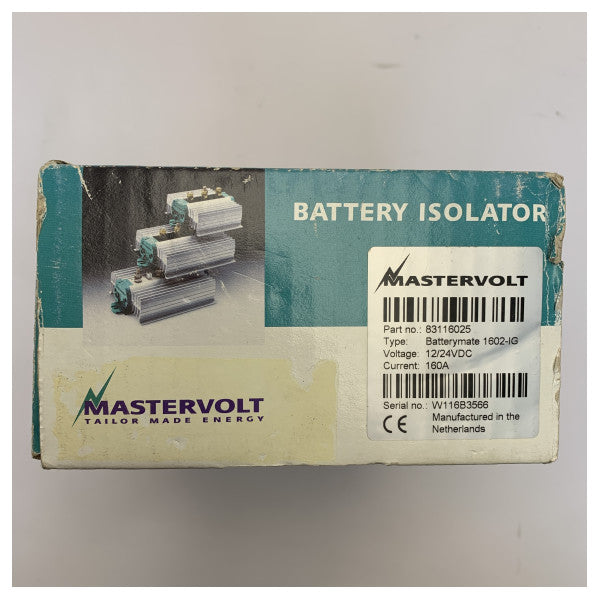 Mastervolt Battery Mate 1602 IG розподільник струму заряду 2 акумуляторів | 160 Ампер - 83116025