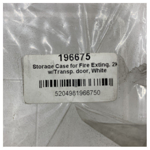 Caixa de Armazenamento para Extintor Lalizas 2 KG Branca - 196675 