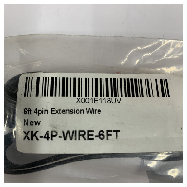 GLOW Marine 4-Pin Laajennuskaapeli 1.8m (6ft) - XK-4P-WIRE-6FT 