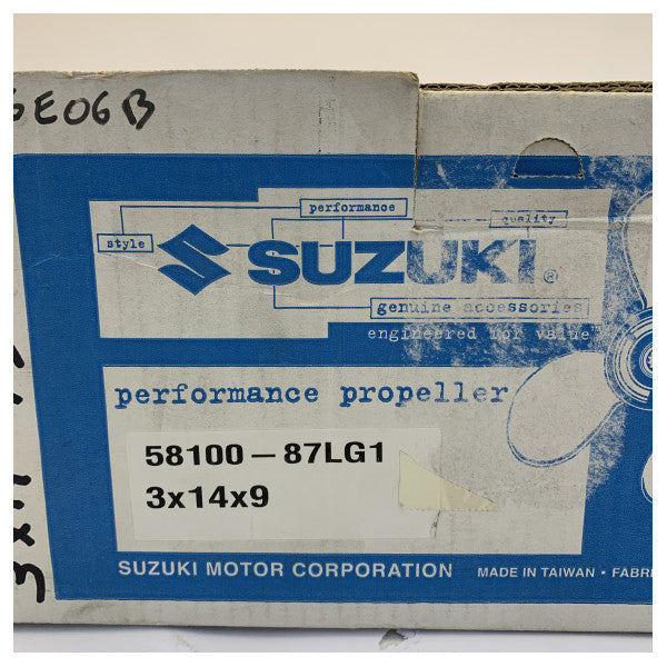 Suzuki Outboard Propeller 3-Blade 14 x 9 - 58100-87LG1 