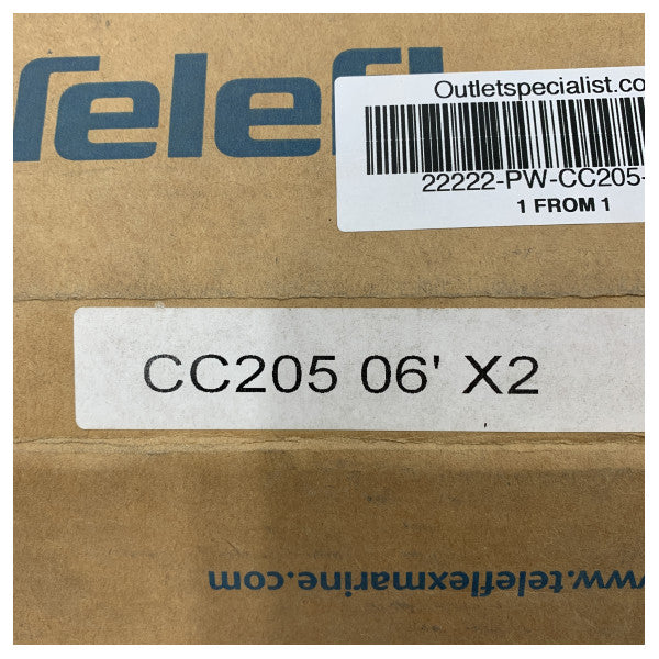Allpa SeaStar CC205-06-2 Marine Control Cable 6ft for Johnson Evinrude 