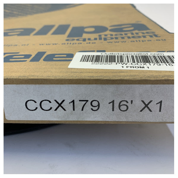 Allpa CCX179-16-1 Marine-Steuerkabel 16 ft - 4,88 m Gas- und Schaltkabel 