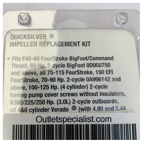 Kit de réparation de l'hélice Quicksilver pour Mercruiser Alpha One Gen II - 47-8M0100526 