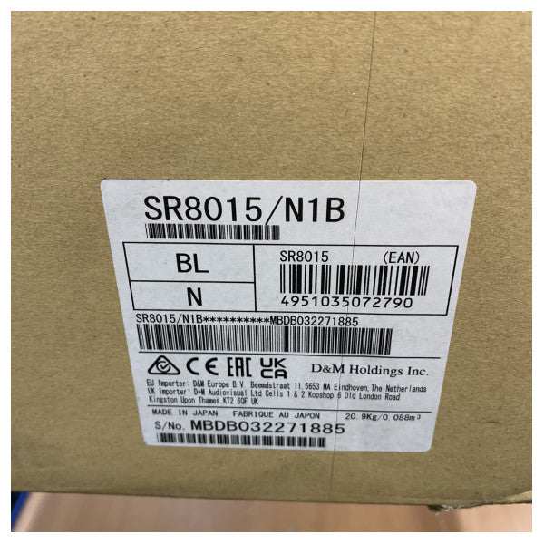 Marantz SR8015 AV Receiver - 11.2 Channel 8K Ultra HD Amplifier - 2 Zones 