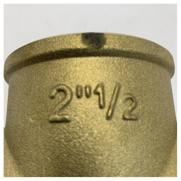 Guidi Brass T-Fitting 2 1/2 Inch - Marine Yacht Hardware - 0130#100009 