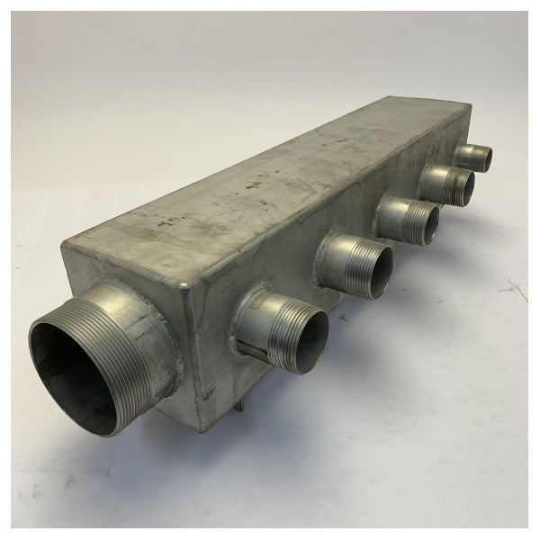 Collecteur d'échappement central en acier inoxydable Riva côté bâbord pour R102 - Pièce de moteur marin 