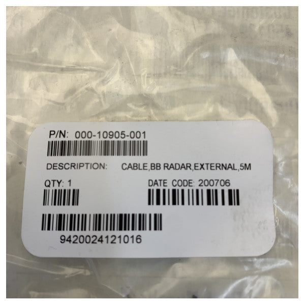 Simrad Radar Extension Cable 5m for Broadband 3G/4G - 000-10905-001 