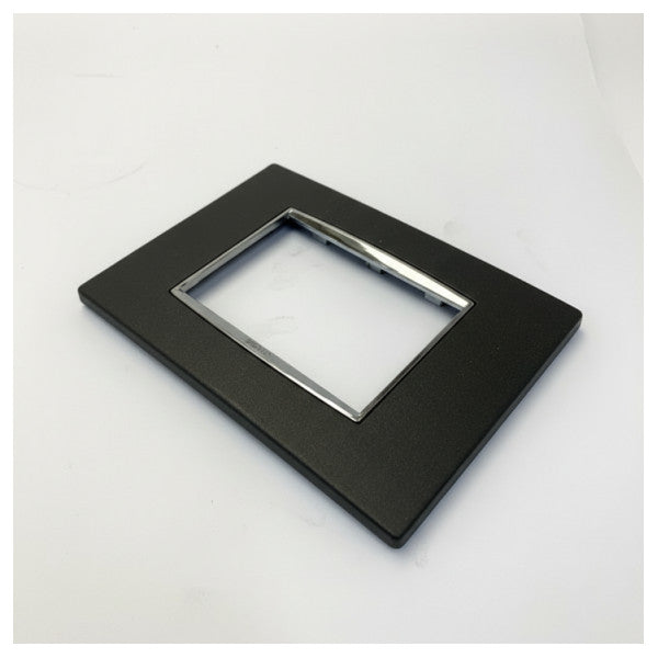 Plaque de couverture Vimar Eikon Classic 3 modules Anthracite Mat - 20653.C15 