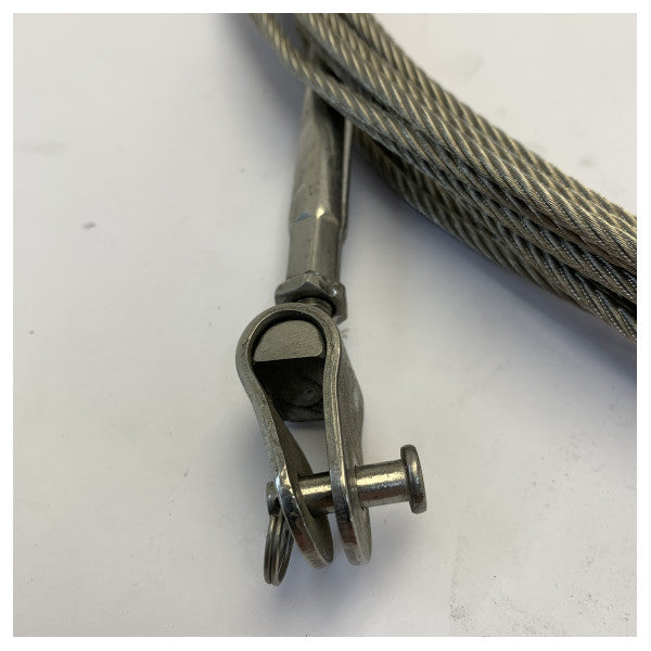Ferretti Group 912853 Kabel morski ze stali nierdzewnej z wytrzymałymi okuciami 