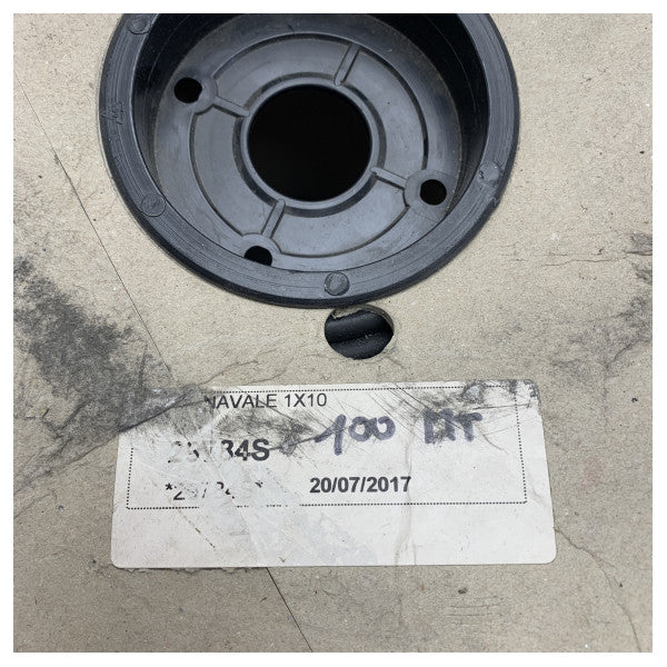 Marin klass flexibel kopparkabel 1x10mm�� - 100m svart vattentät UV-beständig 