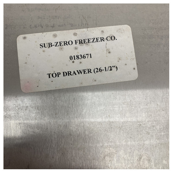 26インチトップドロワー用のサブゼロステンレススチールマリン取り付けフレーム 