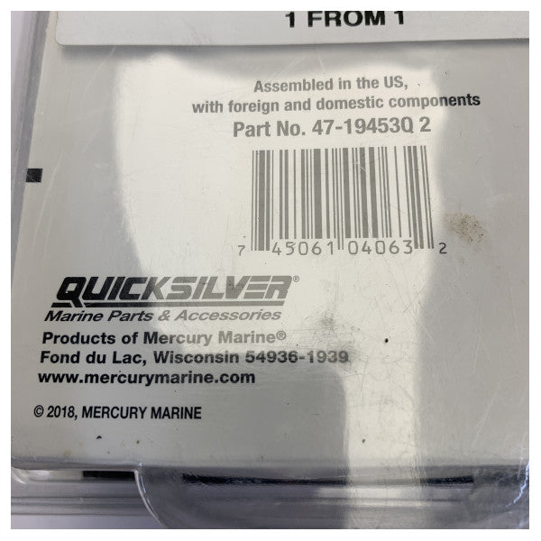 Quicksilver 47-19453Q-2 Mercury Impeller Kit för motor kylpump 