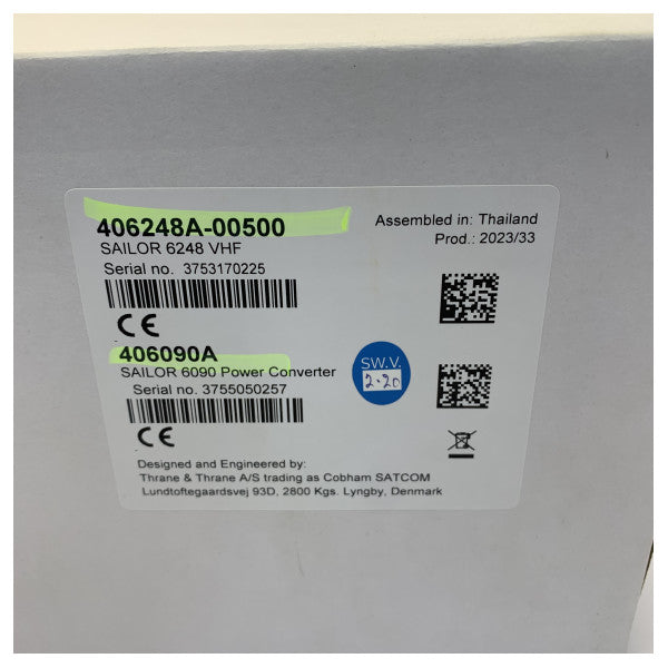 コブハムセーラー 6248 プロフェッショナル マリン VHF ラジオ ブラック - 406248A-00500 