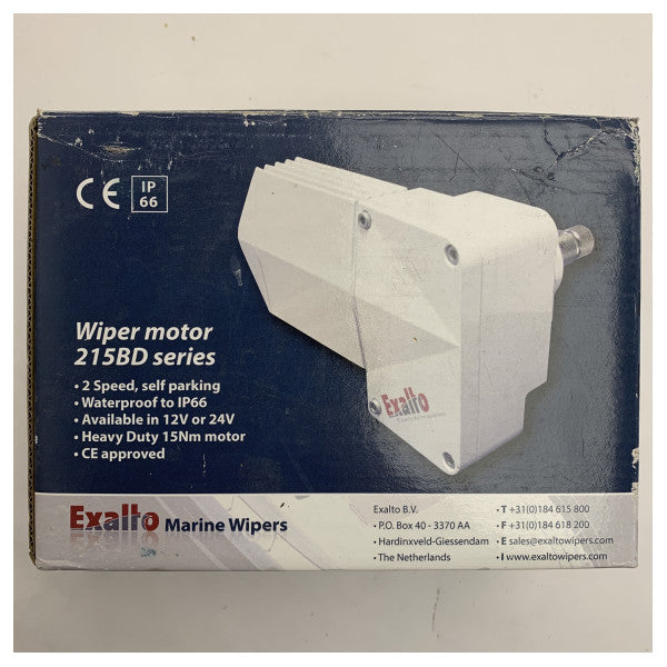 Motor do Limpador de Para-brisa EXALTO tipo 215BD | 12-24V | Eixo 25 mm 