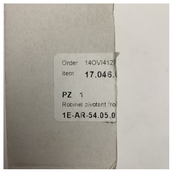 Osculati krominen kääntyvä hana Slide-sarjan matala kylmä vesi - 17.046.03 