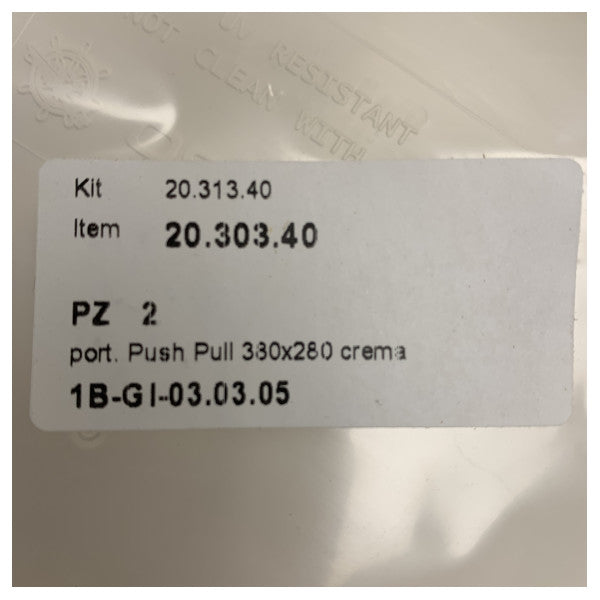 Hatch d'inspection à pression Osculati Push Pull 380 x 280 mm - 20.303.40 