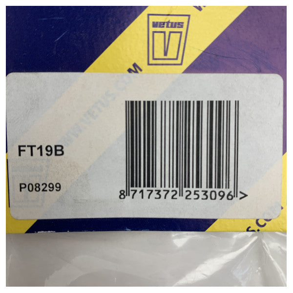 Vetus slangeforbindelse – 19 mm højre vinkel til fleksible tanke - FT19B 