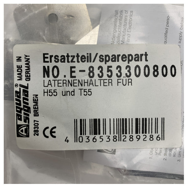Adaptador de luz marítima em aço inoxidável da Aqua Signal para iluminação duradoura de barcos e navios - 8353300800