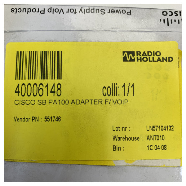 Cisco SB PA100 Adapter zasilania VoIP 5 V 2 A do SPA500 i SPA9xx 