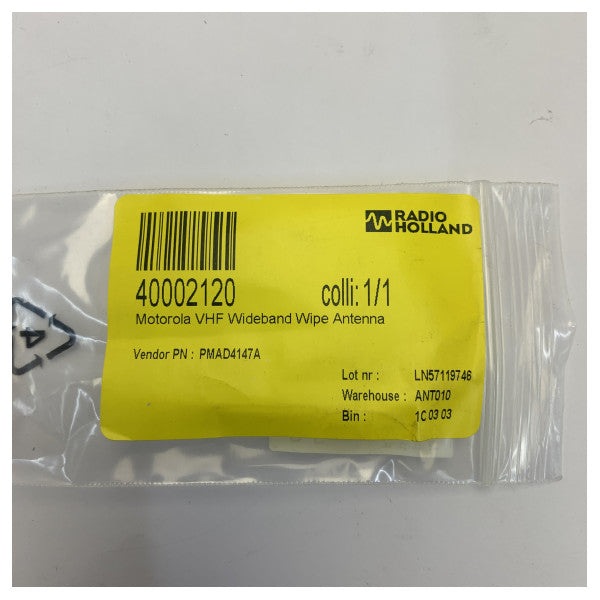 Motorola PMAD4147A VHF bredbånds piskantenne 136-174 MHz 20 cm til marine/yacht 
