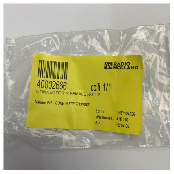 Connettore coassiale RF femmina N-Type per cavi marini RG214 RG213 RG8 
