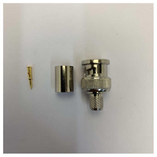 Telegärtner BNC-Stecker Crimp-Anschluss 75 Ohm für RG6-Koaxialkabel 