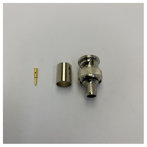 Telegärtner BNC-Stecker Crimp-Anschluss 75 Ohm für RG6-Koaxialkabel 