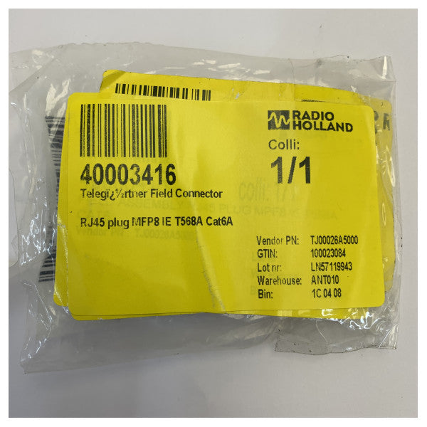 Conector de campo RJ45 Telegärtner MFP8 IE T568A Cat6A 